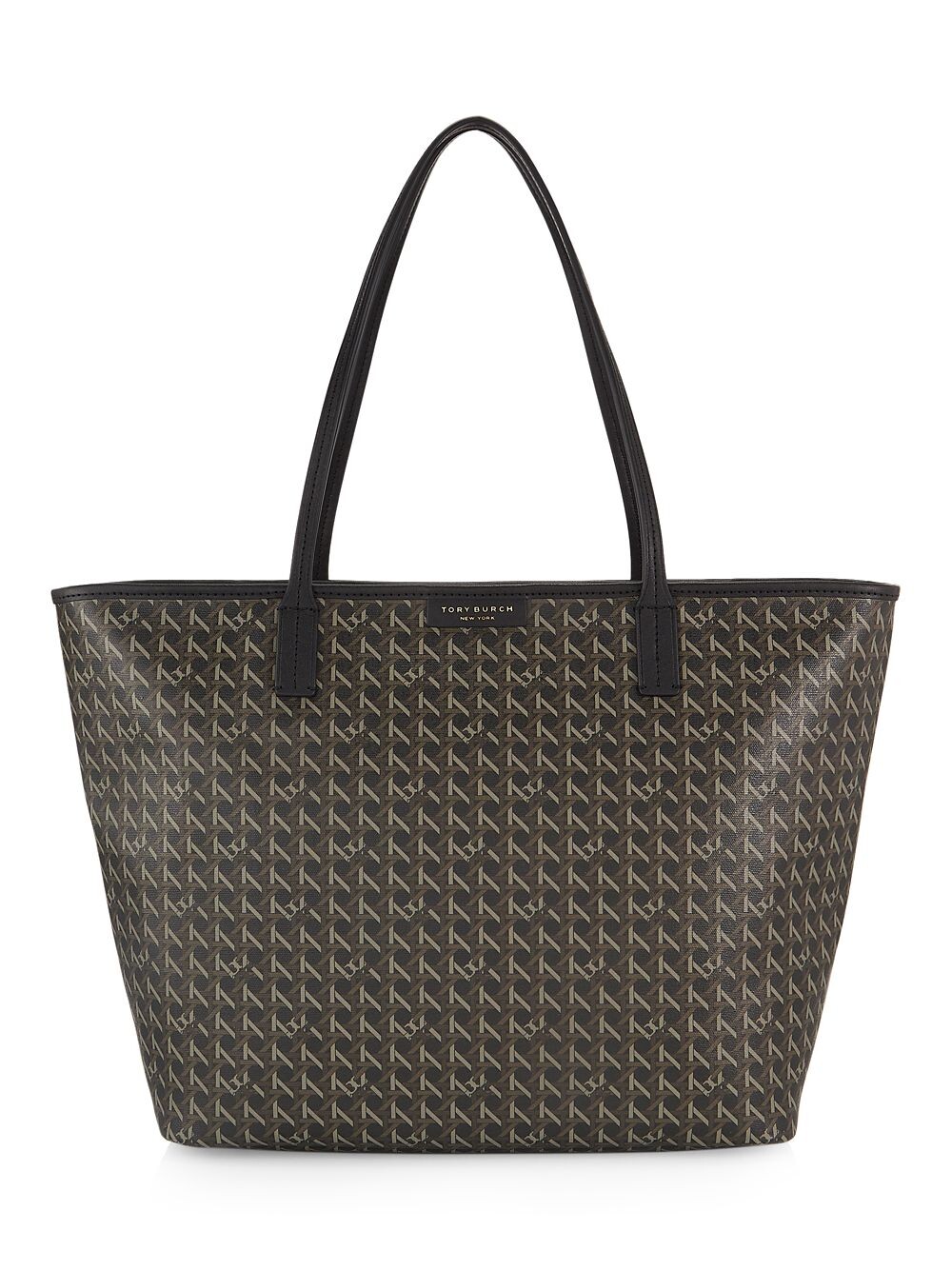 

Сумка-тоут с принтом Ever-Ready Basketweave Tory Burch, черный