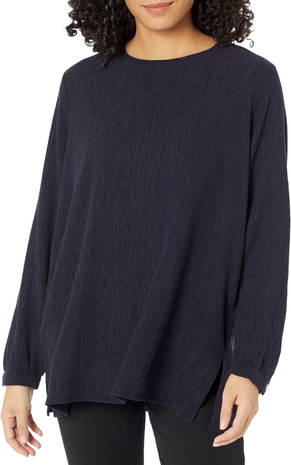 

Топ с круглым вырезом Eileen Fisher, цвет Nocturne