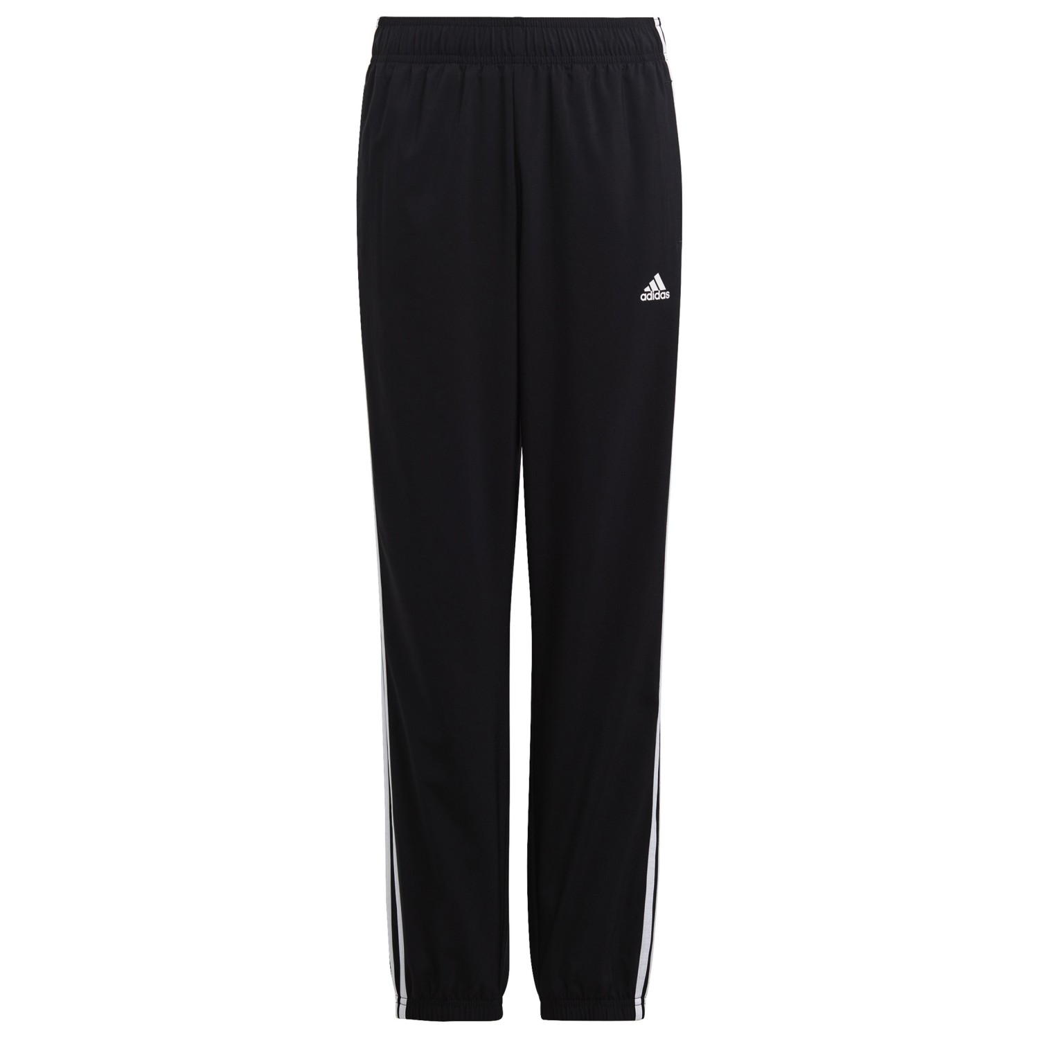 Тренировочные брюки Adidas Kid's 3 Stripes Woven Pant, цвет Black/White