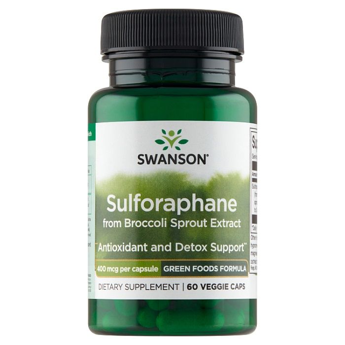 цена Антиоксидант в капсулах Swanson Sulforafan, 60 шт