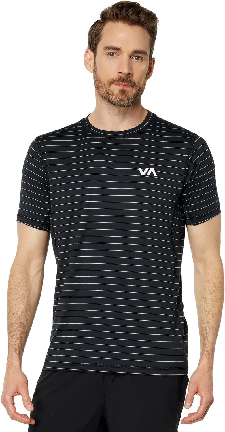 

Футболка с короткими рукавами и полосками Sport Vent RVCA, черный