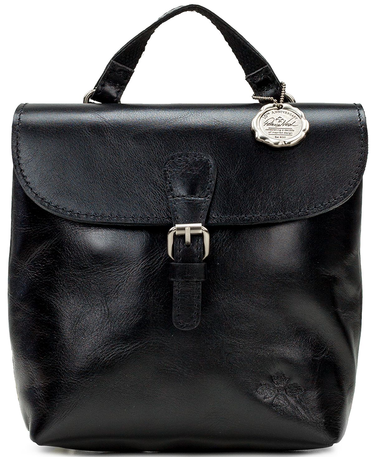 Маленький кожаный рюкзак-трансформер Vatoni Patricia Nash, черный цена и фото