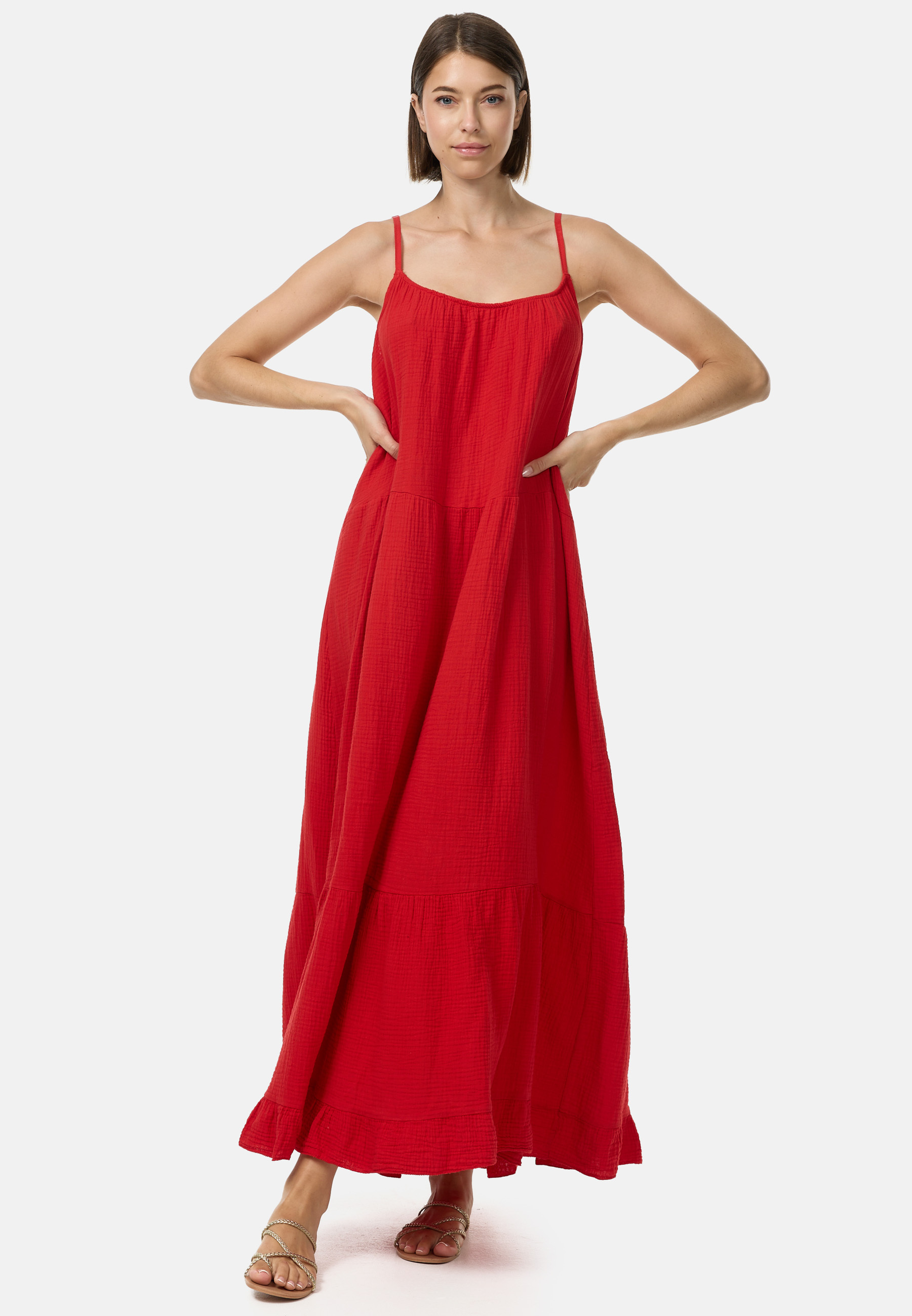 Платье PM SELECTED Musselin Maxi, красный
