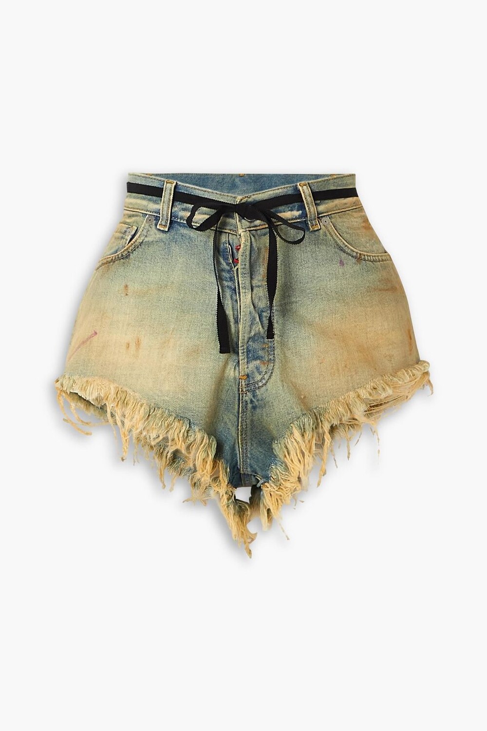 

Потертые джинсовые шорты MAISON MARGIELA, синий