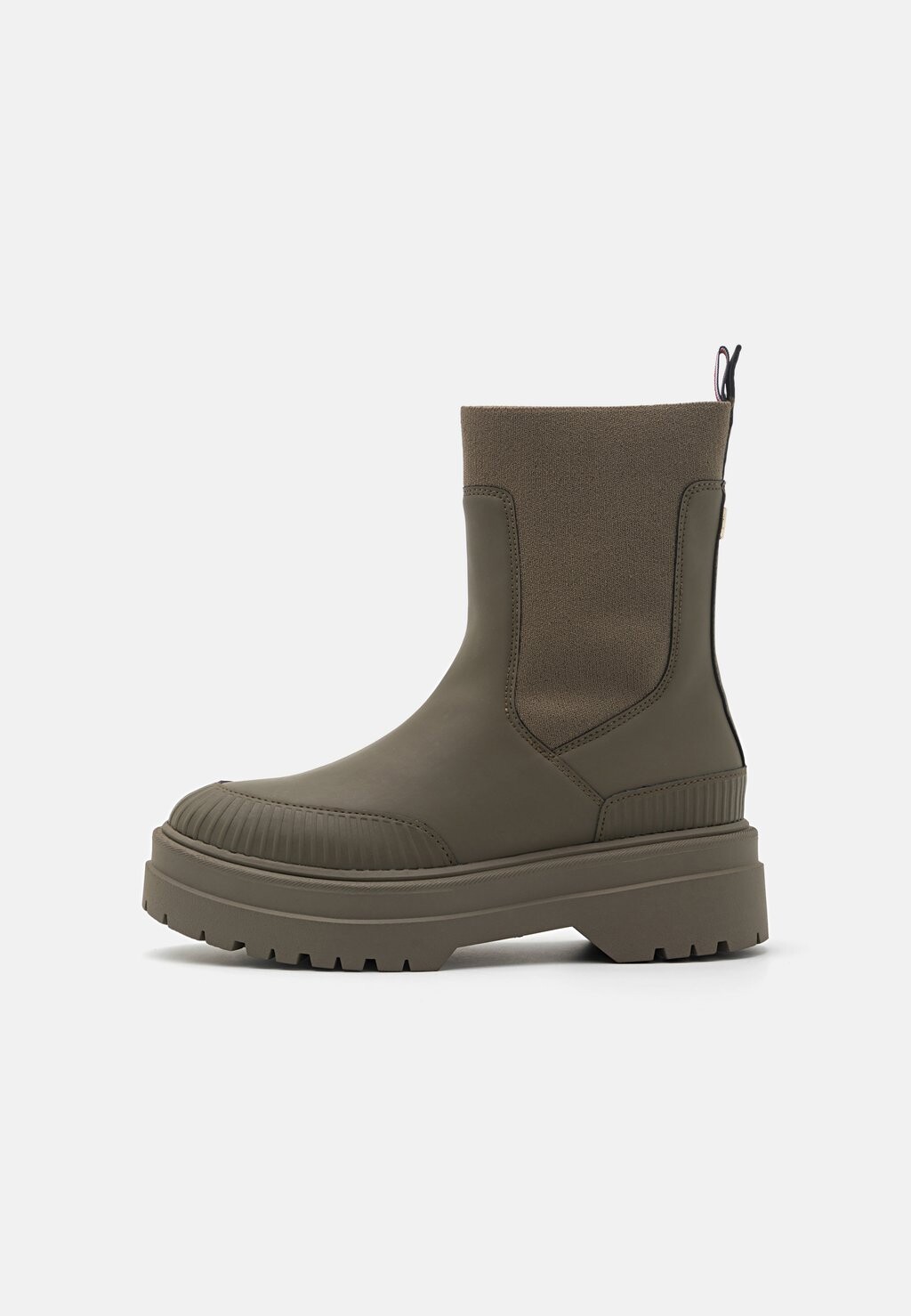 Ботинки на платформе Tommy Hilfiger ЖЕНСКИЕ БОТИНКИ, цвет army green кроссовки tommy hilfiger zapatillas altas army green