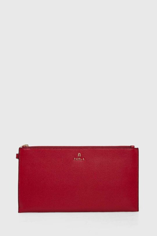 

Кожаная сумка-клатч Furla, красный
