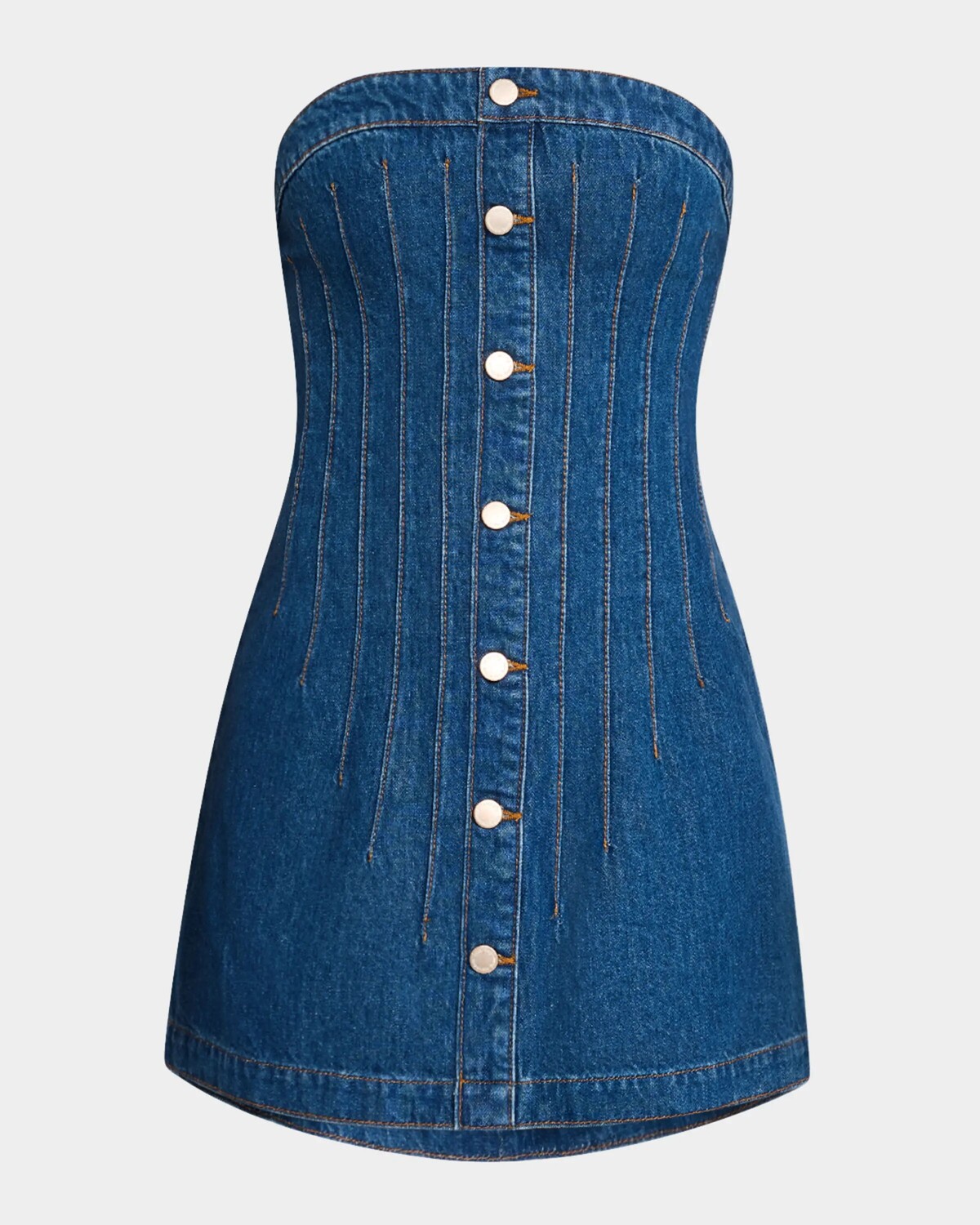 

Джинсовое мини-платье с корсетом Victoria Triarchy, цвет Pavona Dark Indigo
