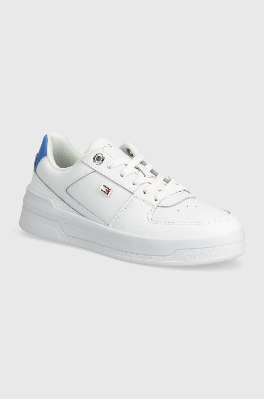 

Tommy Hilfiger FLAG BASKET кожаные кроссовки, белый