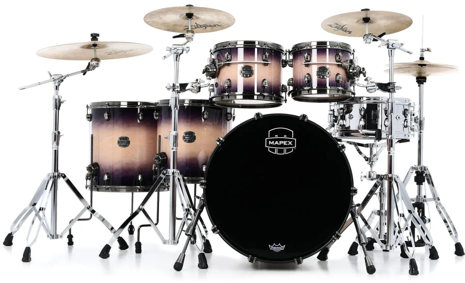 

Mapex Saturn Evolution Workhorse Набор из 5 предметов Shell — Клен и орех — Exotic Violet Burst