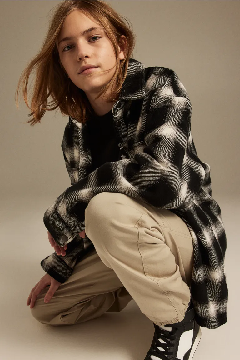 

Свободные брюки на подкладке H&M, бежевый
