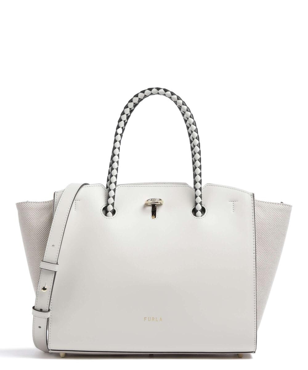 

Сумочка Genesi M из мелкозернистой кожи Furla, серый