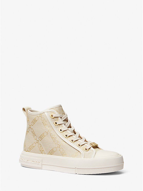 

Жаккардовые высокие кеды Evy Metallic Empire с логотипом Michael Kors, желтый