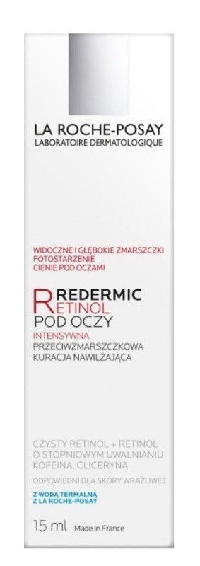 La Roche-Posay Redermic Retinol крем для глаз, 15 ml крем для лица la roche posay redermic retinol концентрированный антивозрастной крем от морщин для лица и шеи с ретинолом