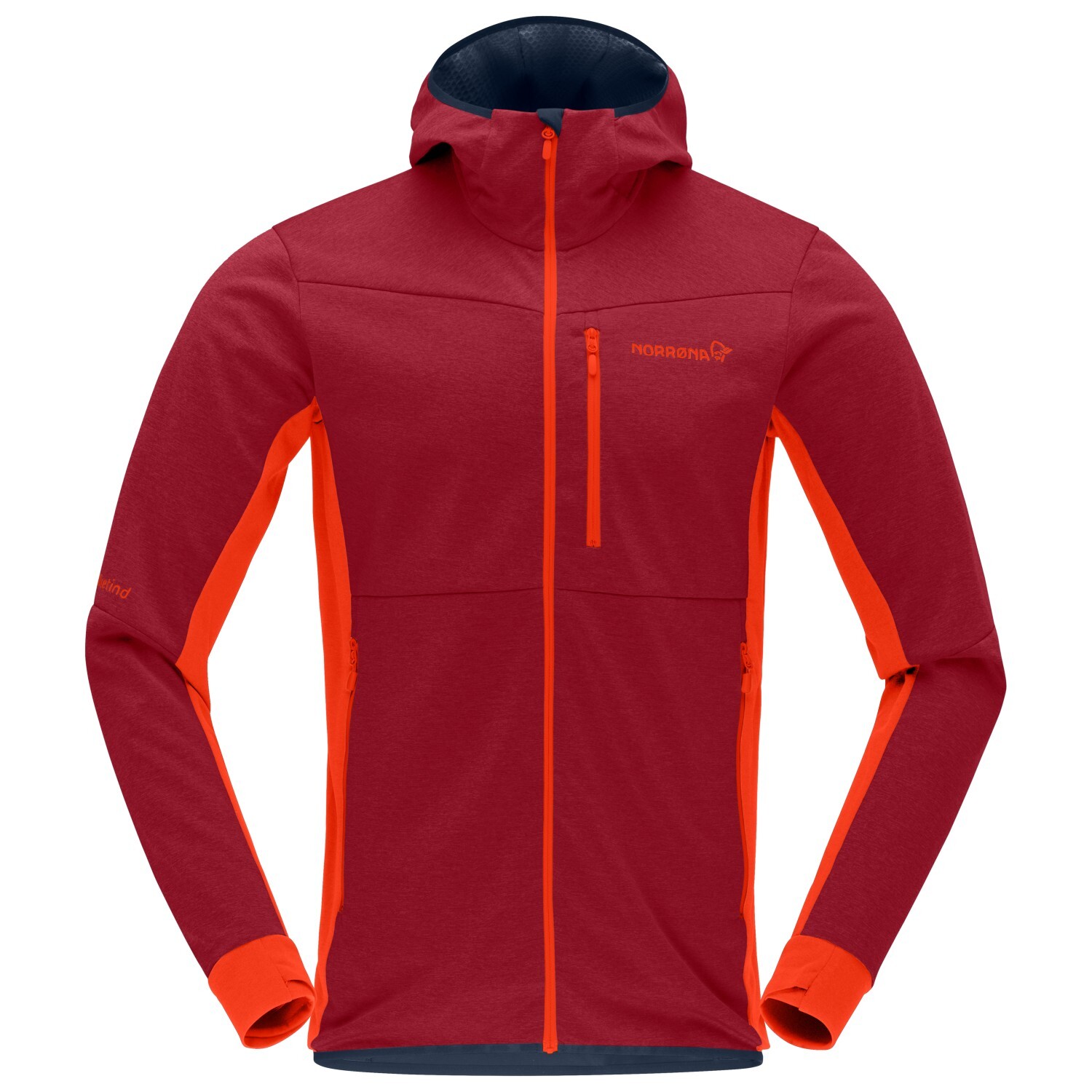 

Флисовая жилетка Norrøna Falketind Warm2 Octa Hood, цвет Arednalin/Rhubarb