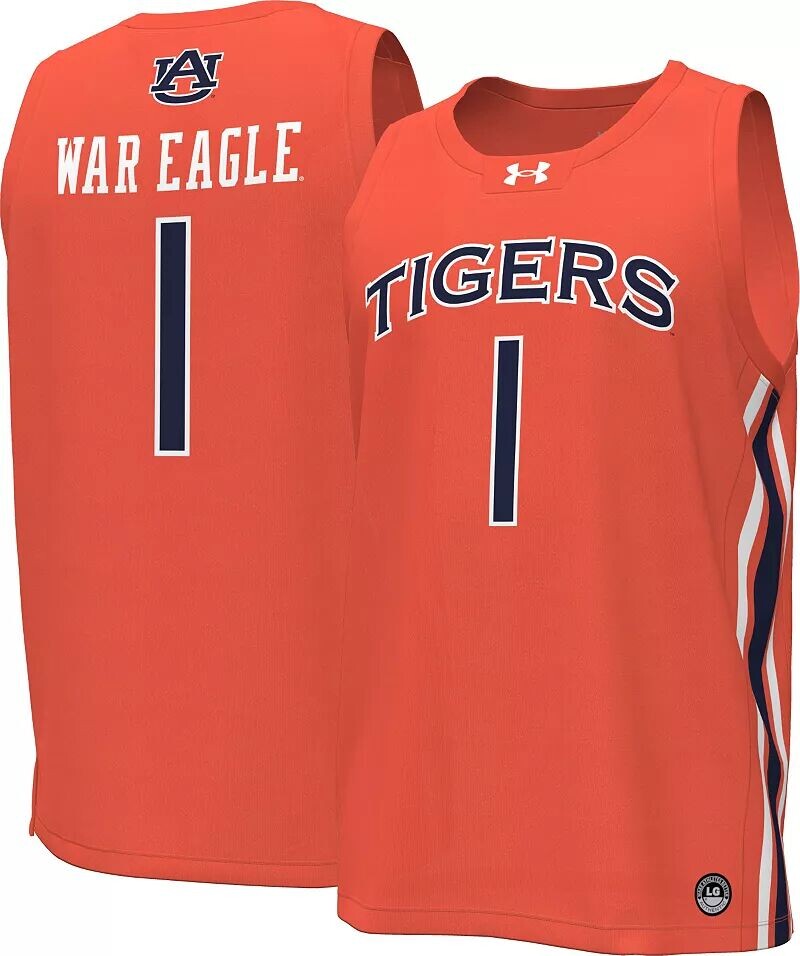 

Синяя копия баскетбольной майки Under Armour Youth Auburn Tigers #1