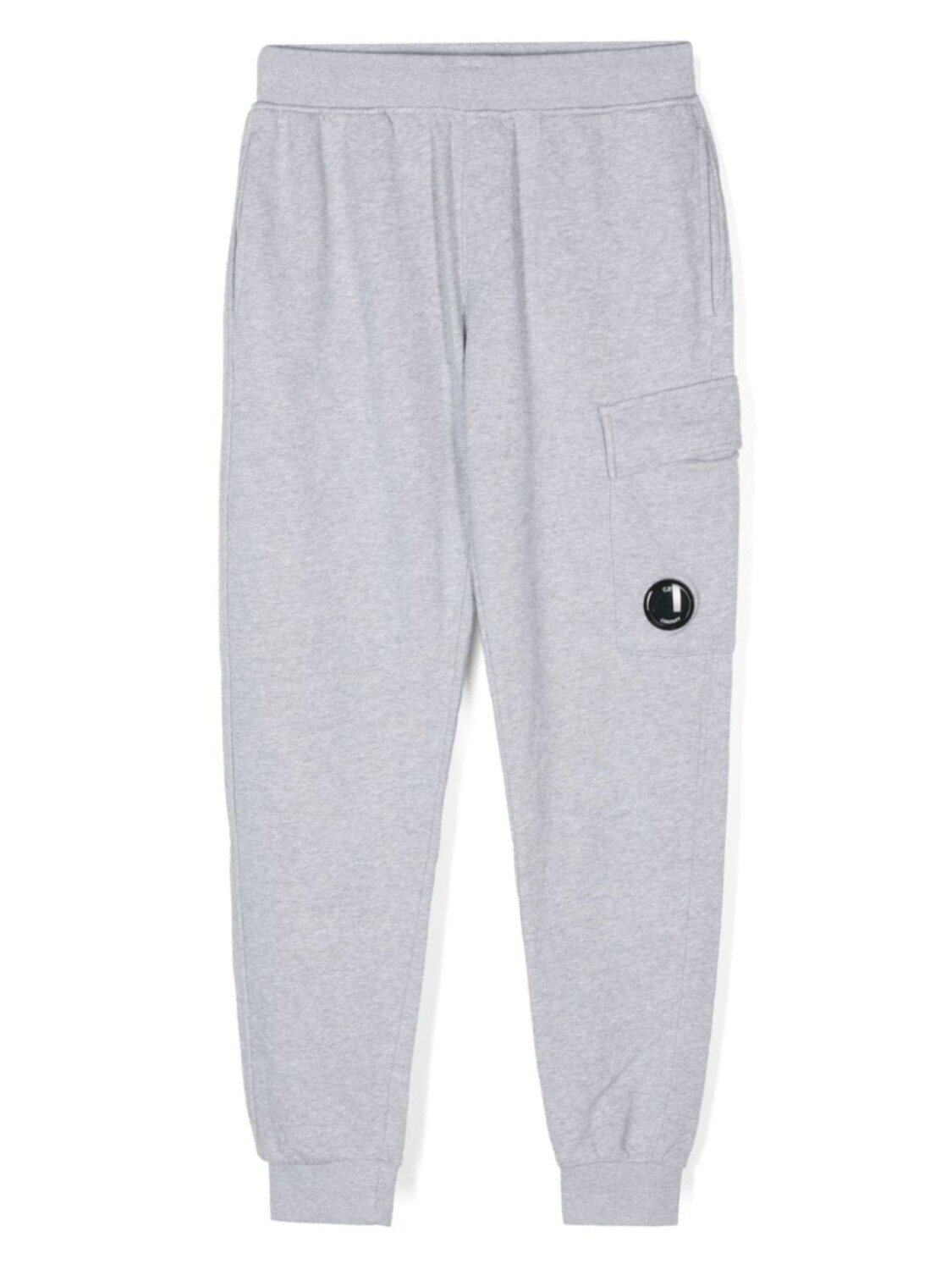 

C.P. Company Kids спортивные брюки с декором Lens, серый