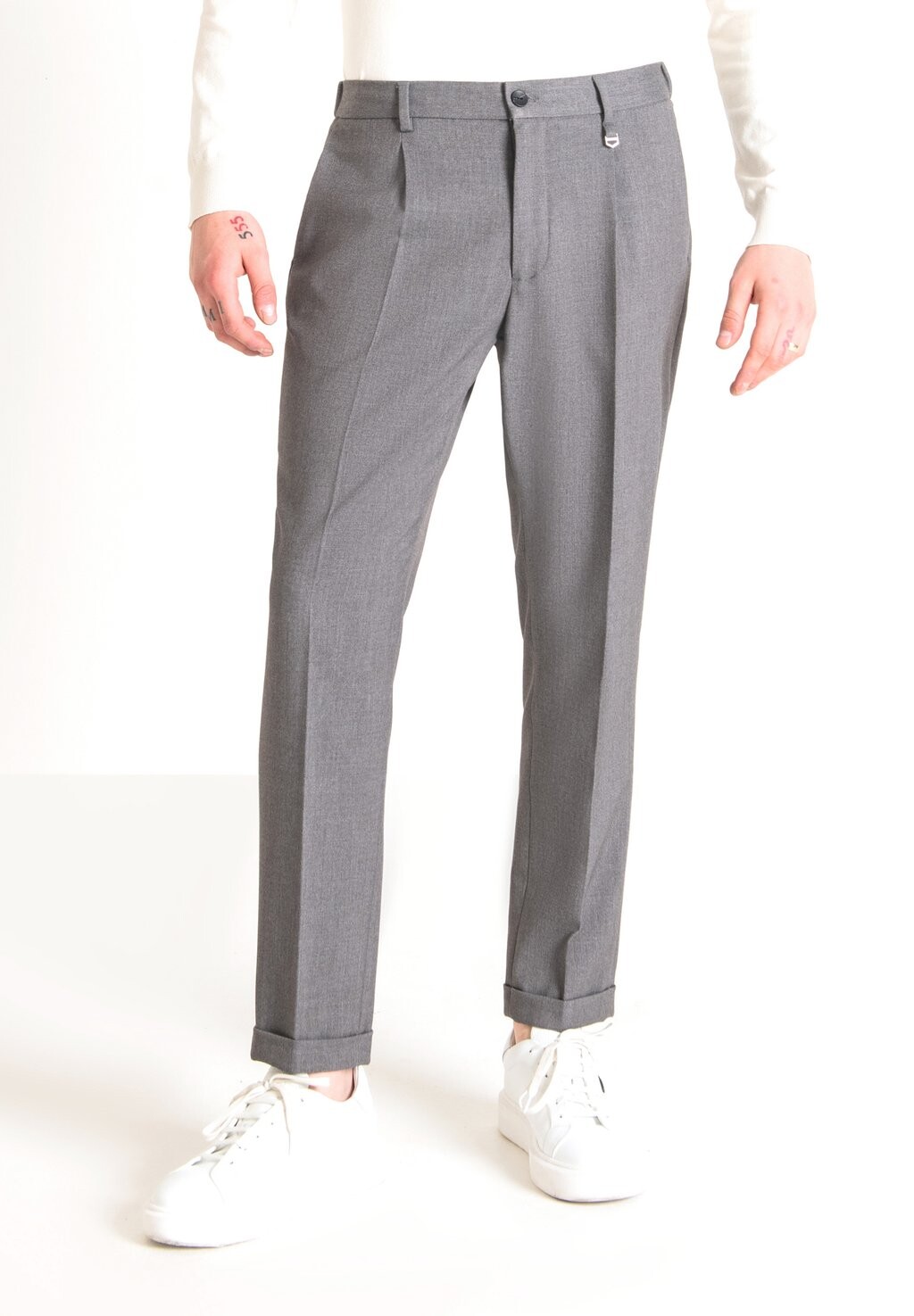 

Чиносы Gustaf Carrot Fit Trousers Antony Morato, цвет medium grey melange