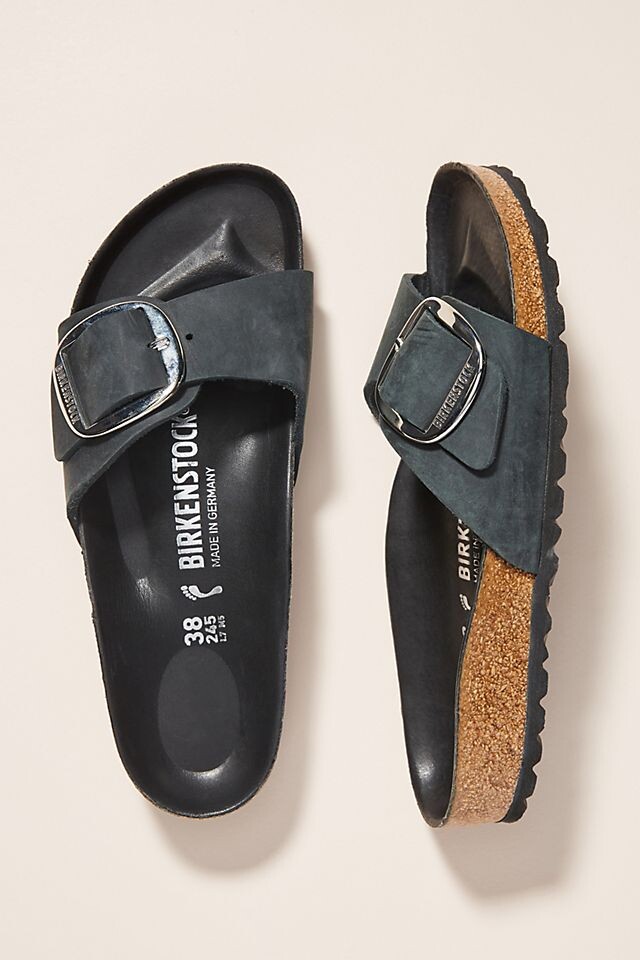 

Сандали Birkenstock Madrid с большими пряжками, черный