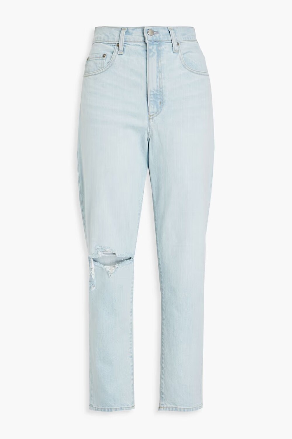 

Укороченные прямые джинсы Frankie с высокой посадкой Nobody Denim, легкий деним