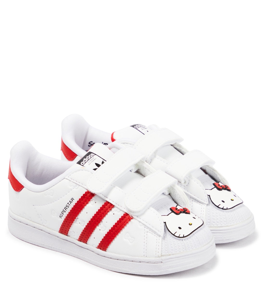 цена Кроссовки Baby x Hello Kitty Superstar Adidas Originals, разноцветный