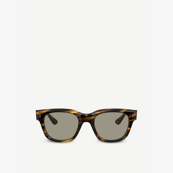

OV5433U Солнцезащитные очки Shiller в квадратной оправе из ацетата Oliver Peoples, коричневый