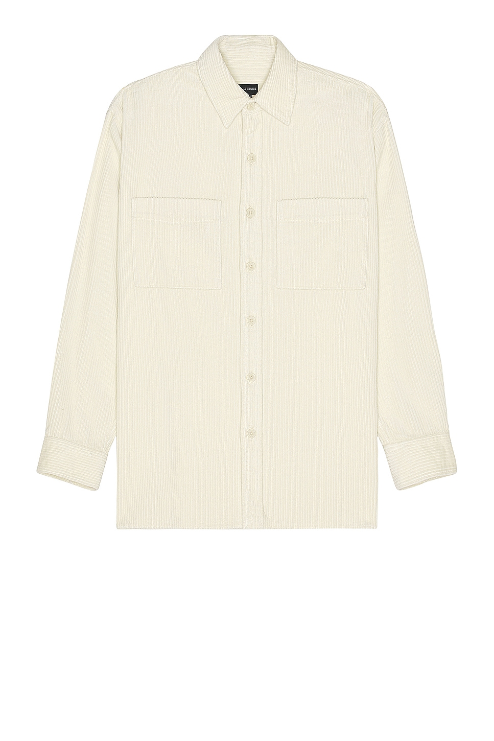 Рубашка Club Monaco Wide Wale Corduroy Long Sleeve, белый цена и фото