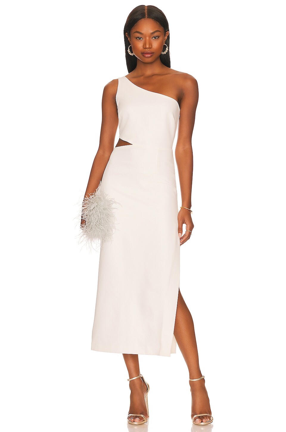 

Платье Bardot Jenna One Shoulder, цвет Orchid White