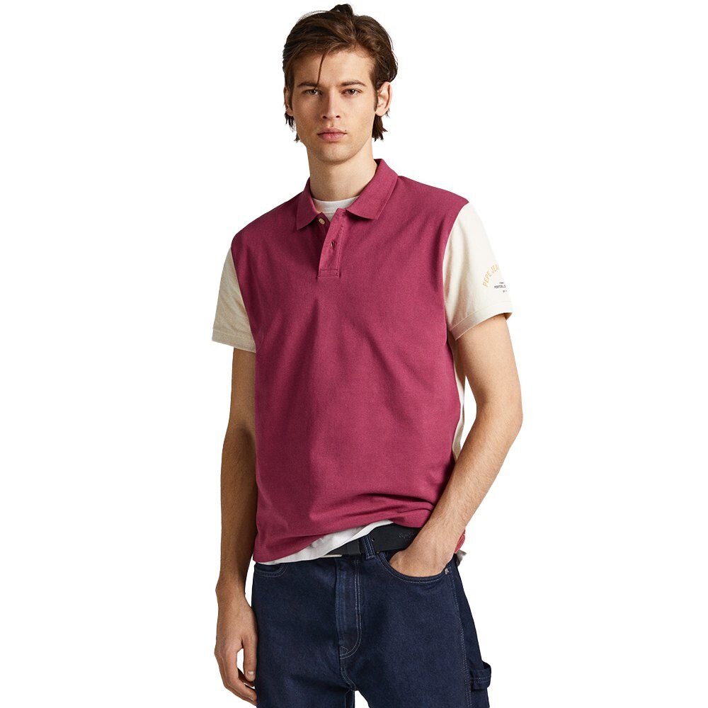 

Поло с коротким рукавом Pepe Jeans Longford, розовый