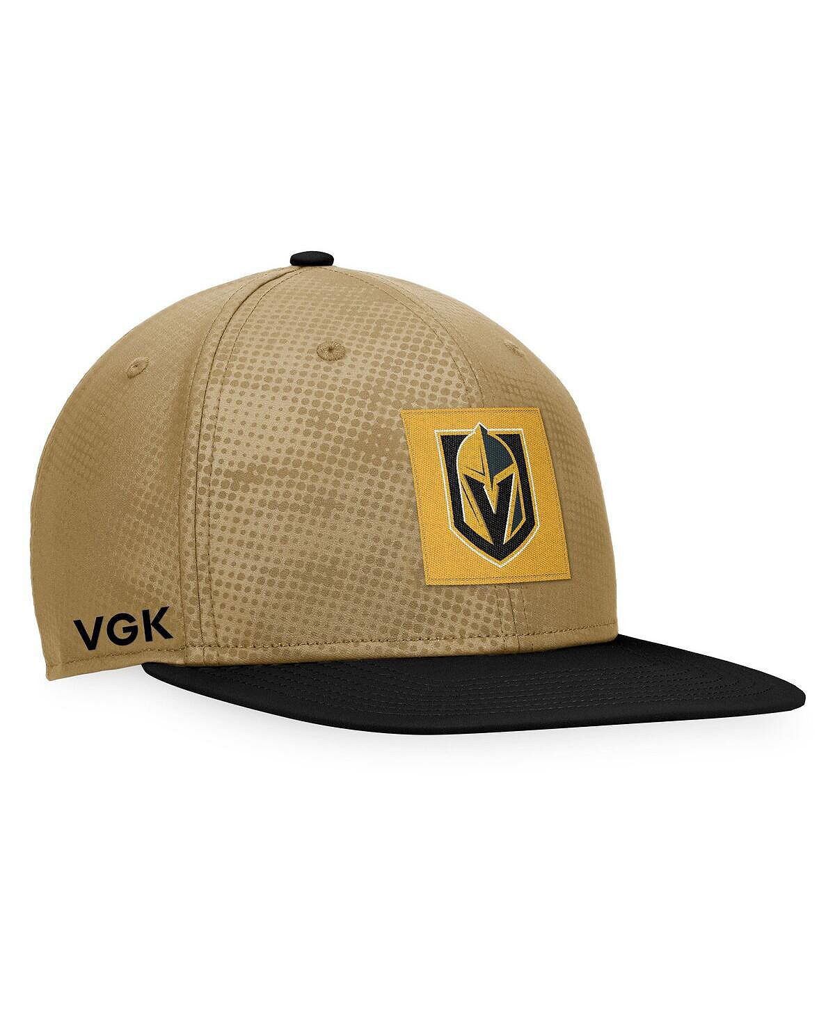 

Мужская фирменная золотисто-черная кепка Vegas Golden Knights Authentic Pro с альтернативным логотипом Snapback Fanatics