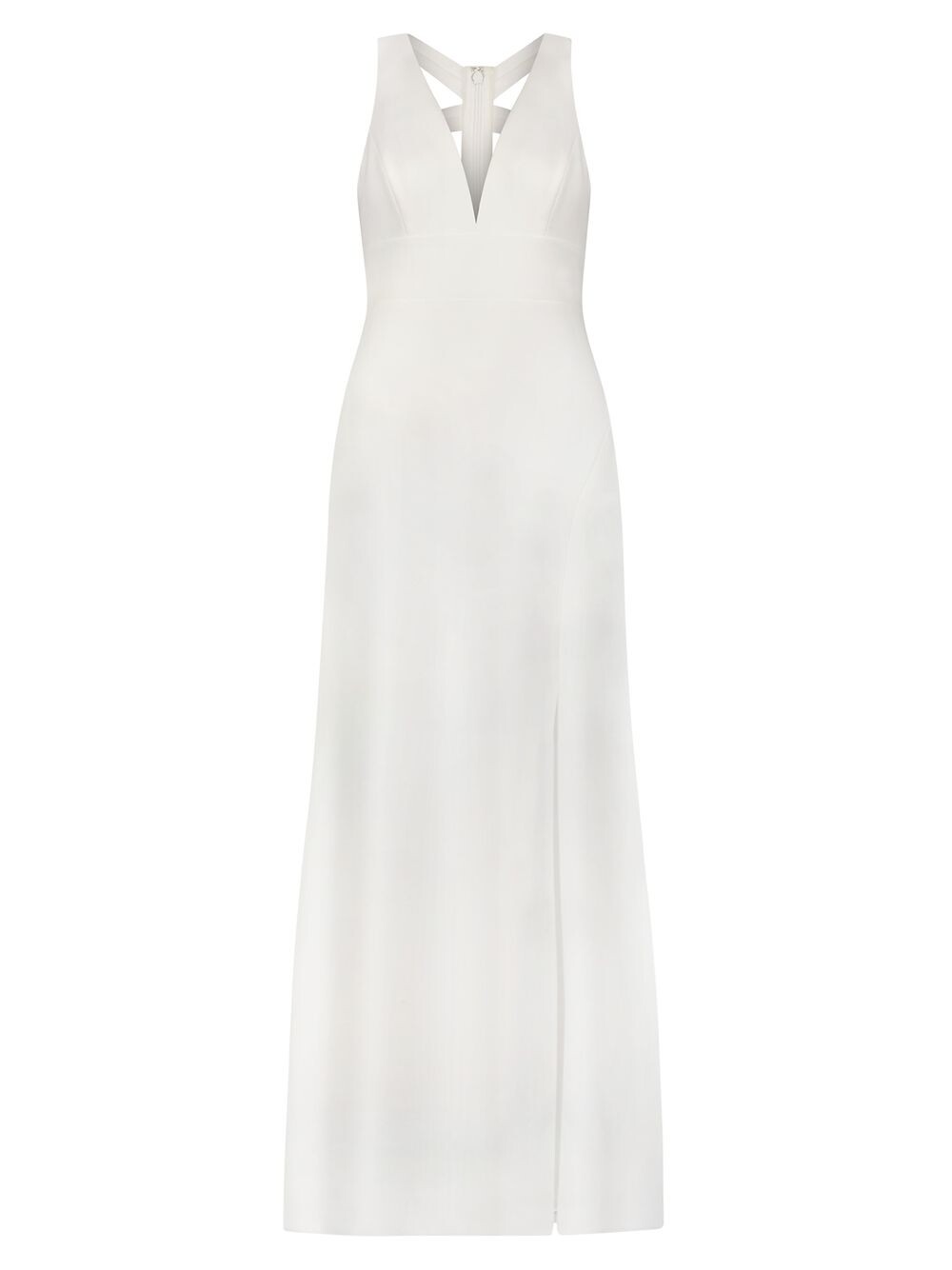 

Платье-колонна с ремешками на спине BCBGMAXAZRIA, белый