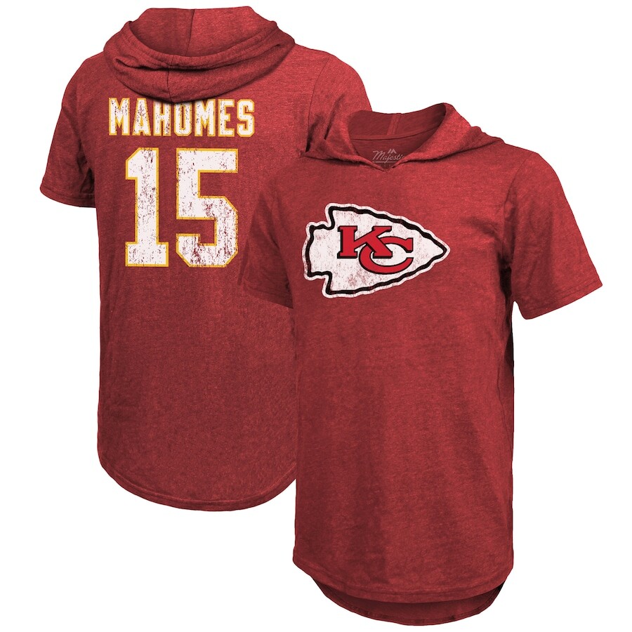 

Футболка с именем и номером Majestic Threads Kansas City Chiefs, красный
