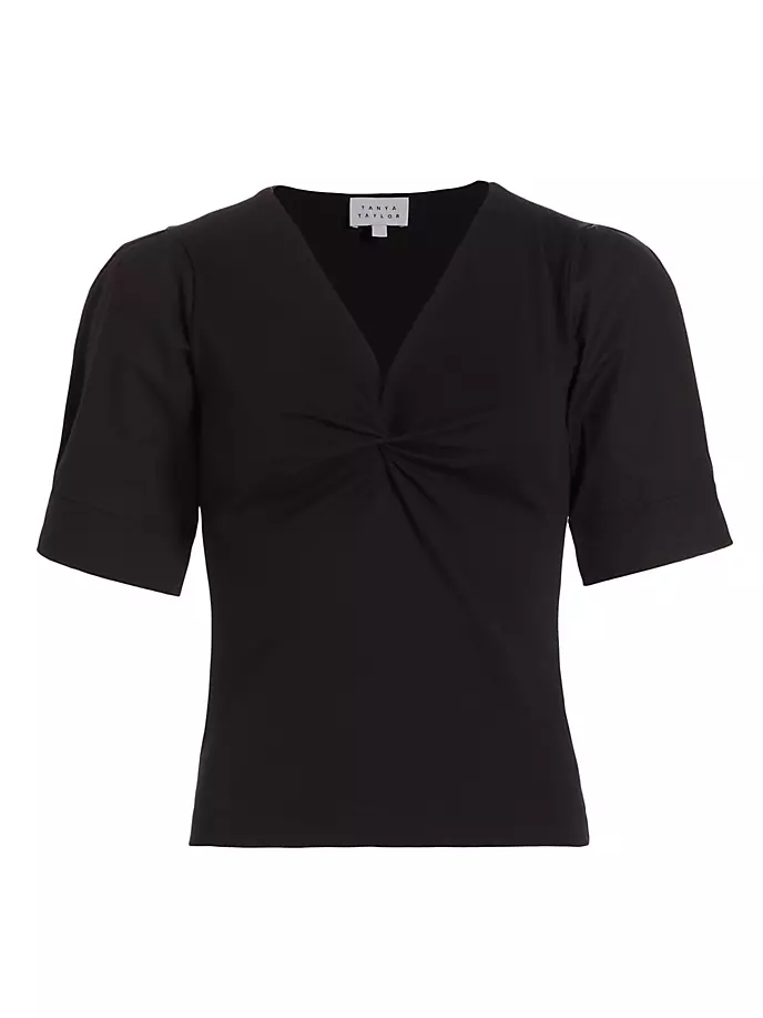 Ronelle перекрученная блузка с V-образным вырезом Tanya Taylor, черный strelove tanya секретная книга для девочек от tanya strelove