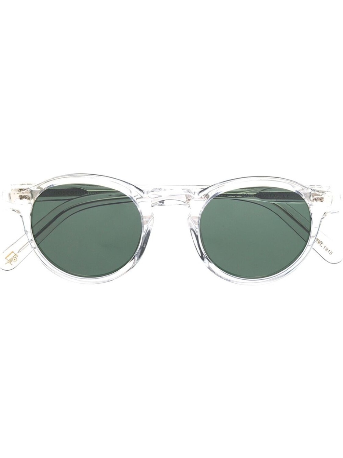 

Солнцезащитные очки в прозрачной оправе Moscot, белый