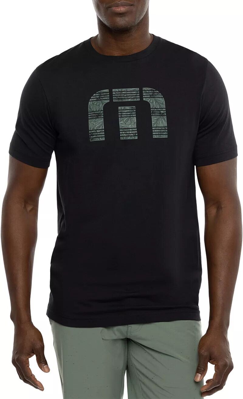 

Мужская футболка для гольфа с рисунком TravisMathew Midship, черный