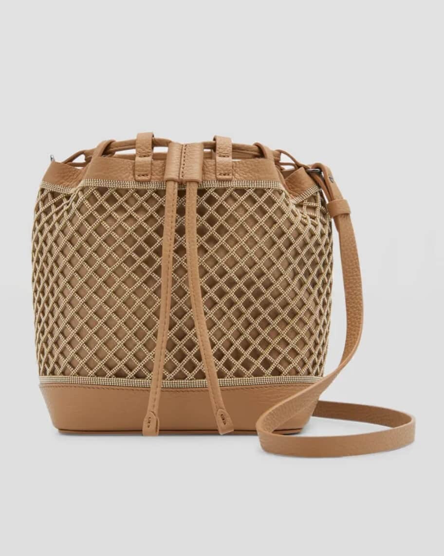 

Сумка-ведро Monili Caged с кулиской Brunello Cucinelli