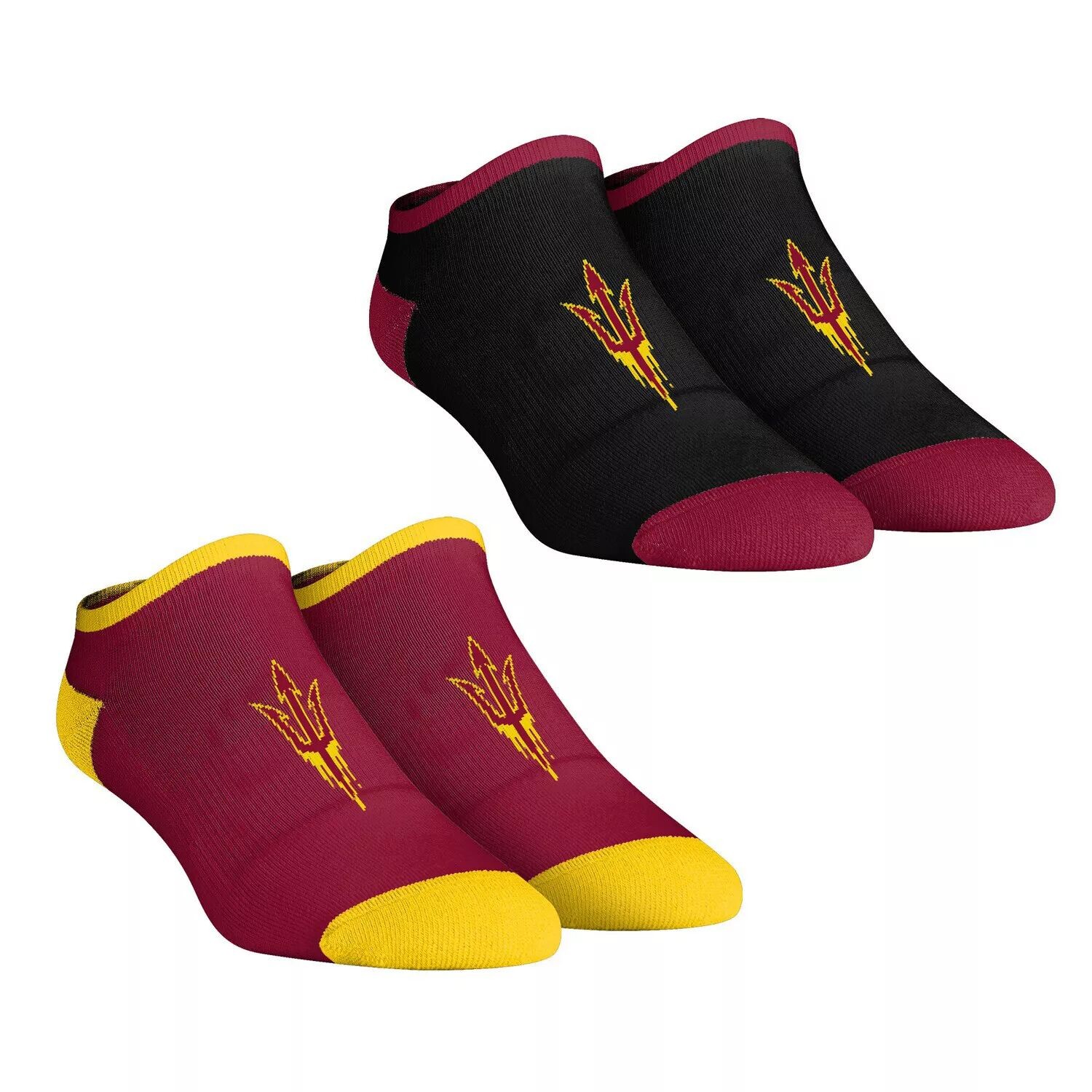 

Женские носки Rock Em Socks Arizona State Sun Devils Core Team, комплект из 2 коротких носков до щиколотки