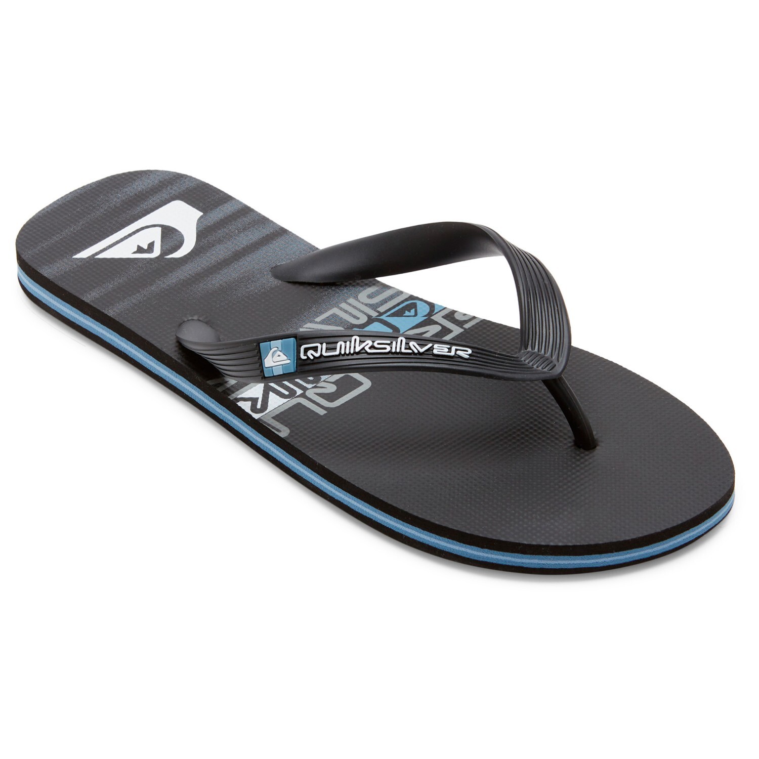 

Сандалии Quiksilver Molokai Stripe, цвет Black/Black/Blue