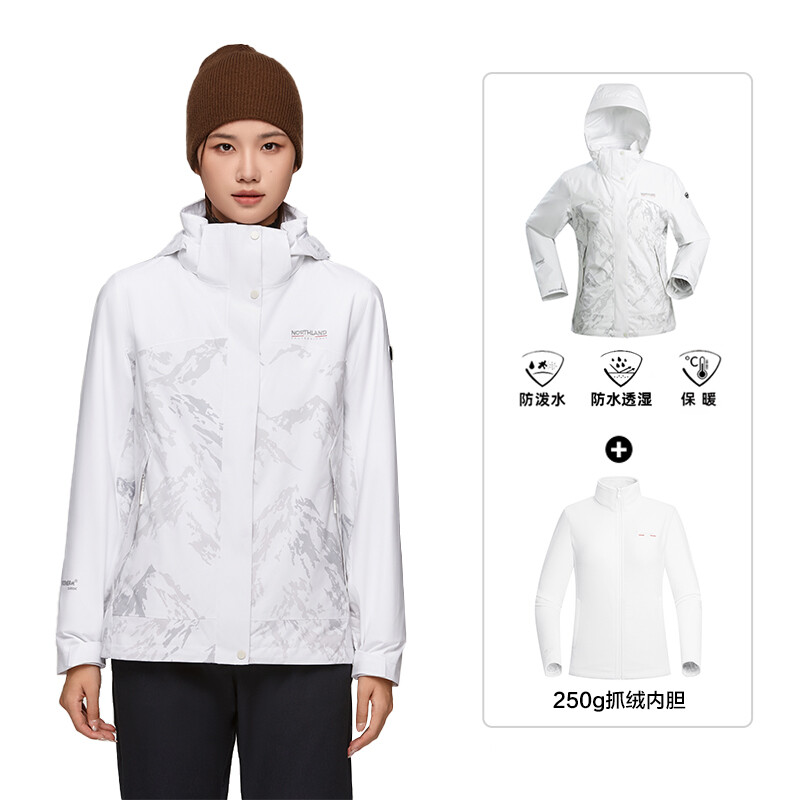 

Ветровки женские Northland, цвет Bright White Mountain Print