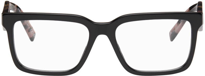 

Черные прямоугольные очки Prada Eyewear