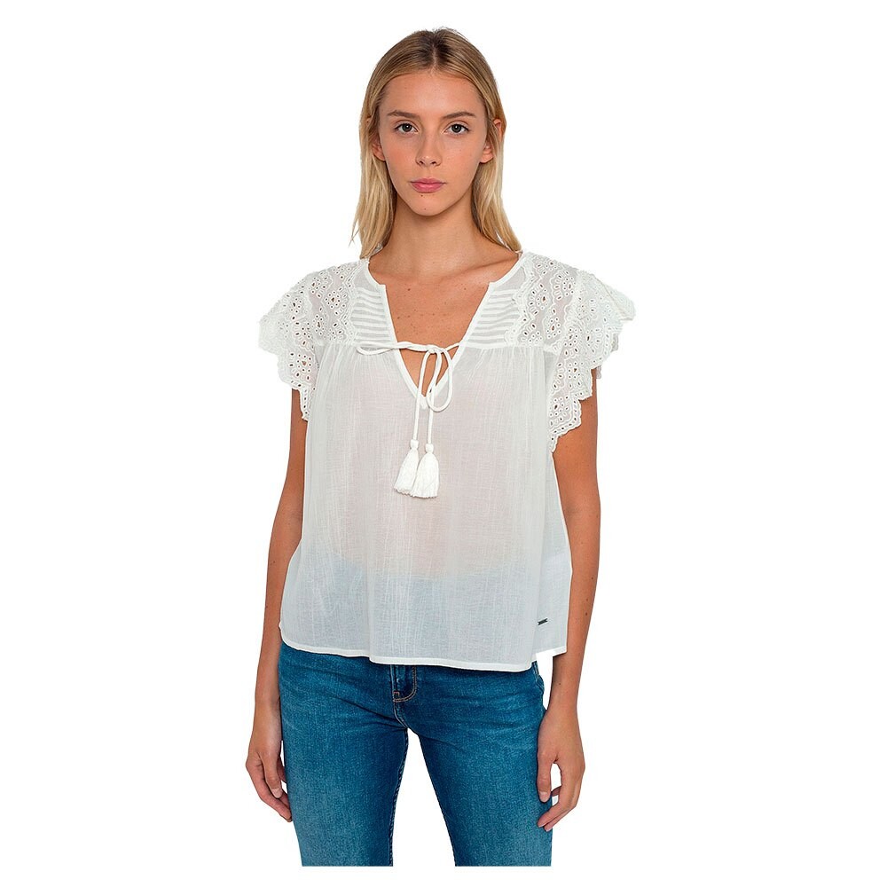 

Блуза с коротким рукавом Pepe Jeans Stella, белый