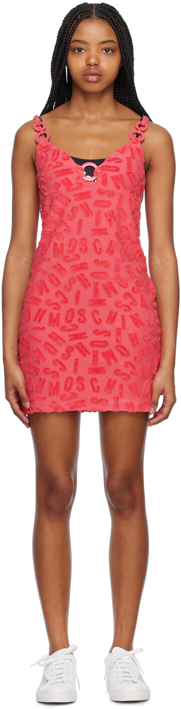 

Розовое платье-футляр Moschino с уплотнительным кольцом, Розовый