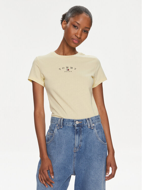 

Футболка узкого кроя Tommy Jeans, желтый