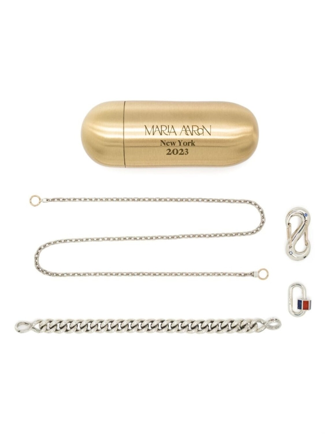 

Набор украшений Push Me Pull Me Lock Mini Mega Marla Aaron, серебряный