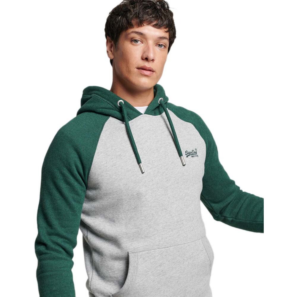 

Худи Superdry Vintage Logo Embroidered Baseball, зеленый