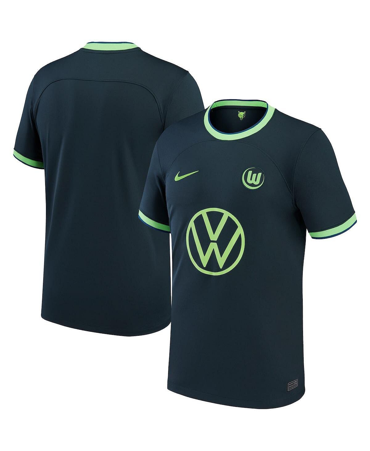 

Реплика выездной майки Big Boys Black VfL Wolfsburg 2022/23 Nike