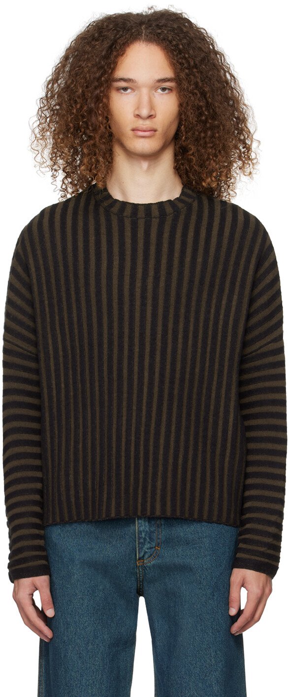 

Коричневый свитер с клавиатурой Eckhaus Latta