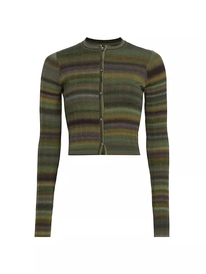 

Кардиган из шерсти, окрашенной в космос Re/Done, цвет green space dye