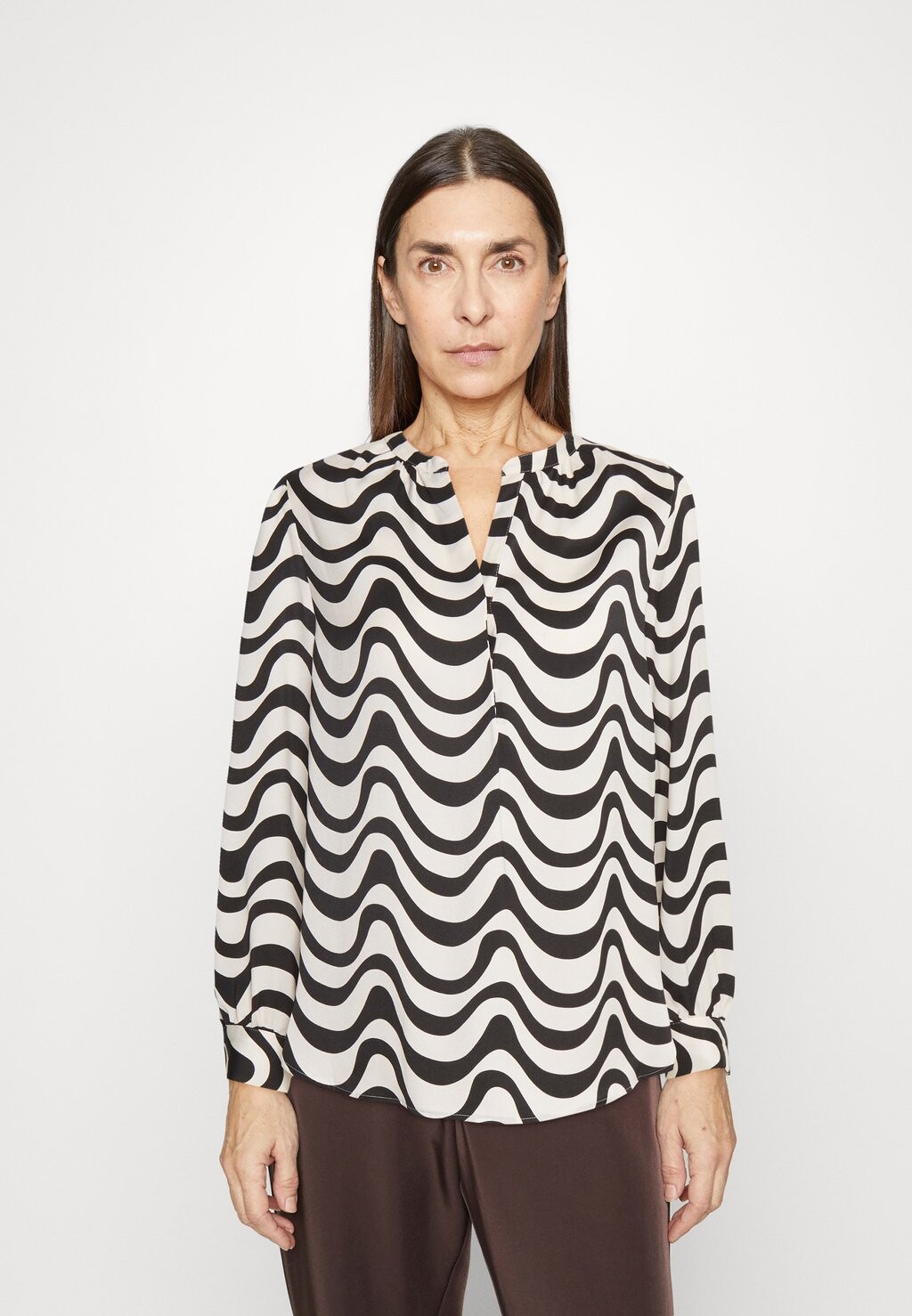 

Блузка Marks & Spencer, айвори/мультиколор