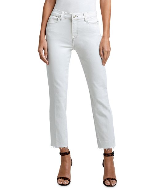 Укороченные укороченные джинсы Sada с высокой посадкой цвета макадамии L'AGENCE, цвет White