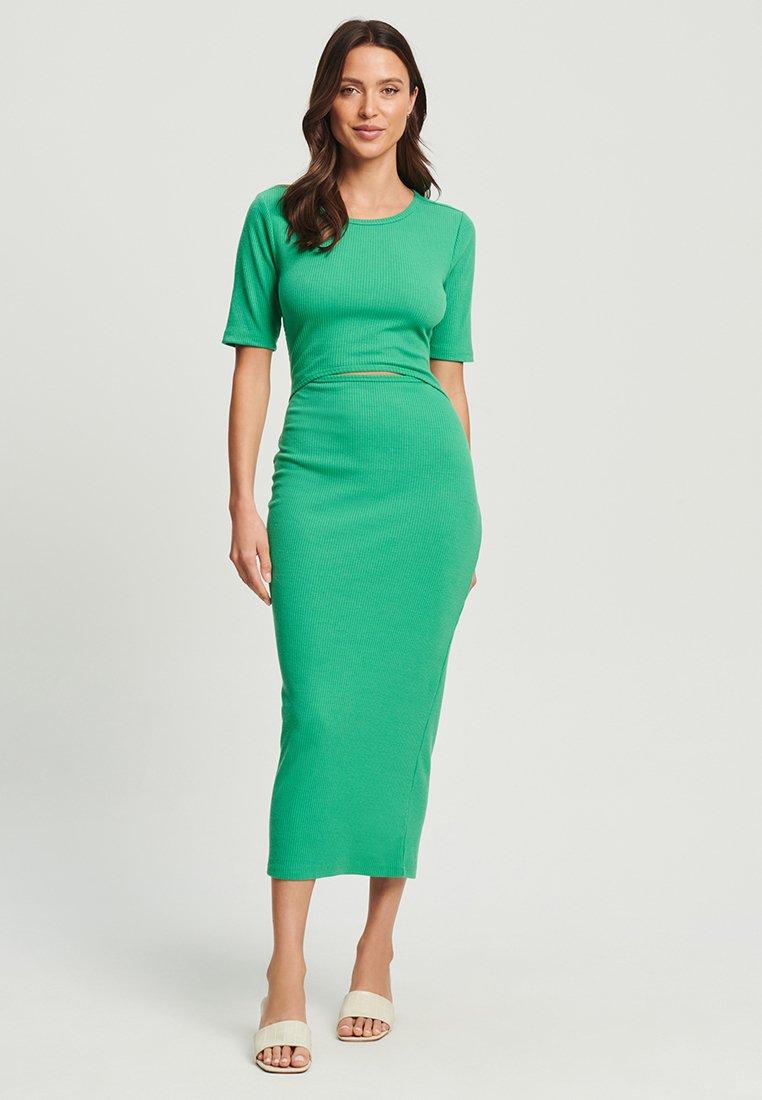 Вязаное платье CALLI, зеленый
